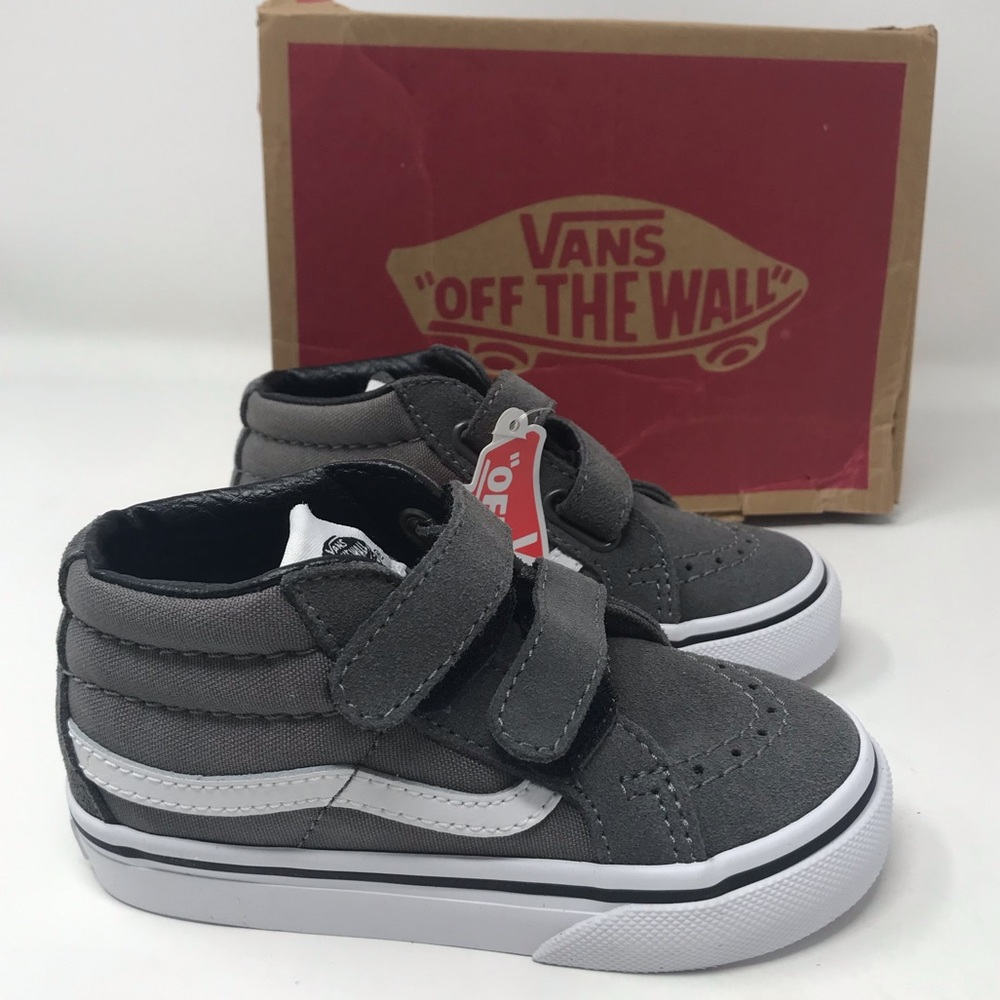 VANS SK8-Mid Reissue V Canvas&Suede Charcoal Kid’s - Picture 7 of 8